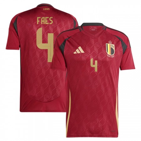 België Faes 4 Thuisshirt EK 2024